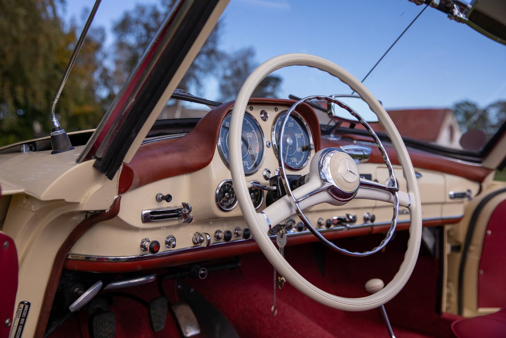 Interiörbild 1958 Mercedes-Benz 190SL