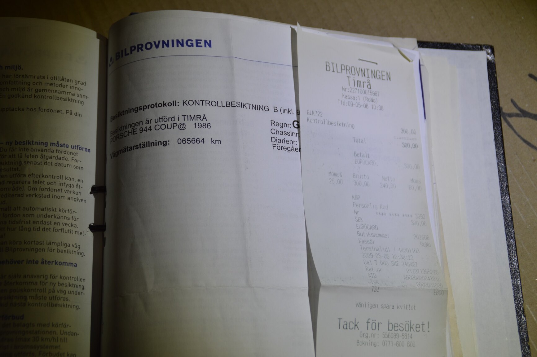 Documentation for 1986 Porsche 944 Coupé