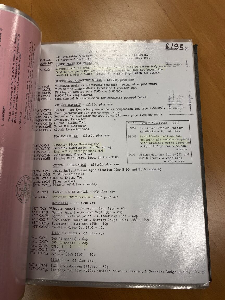 Dokumentation för 1960 Berkeley B95 (24)