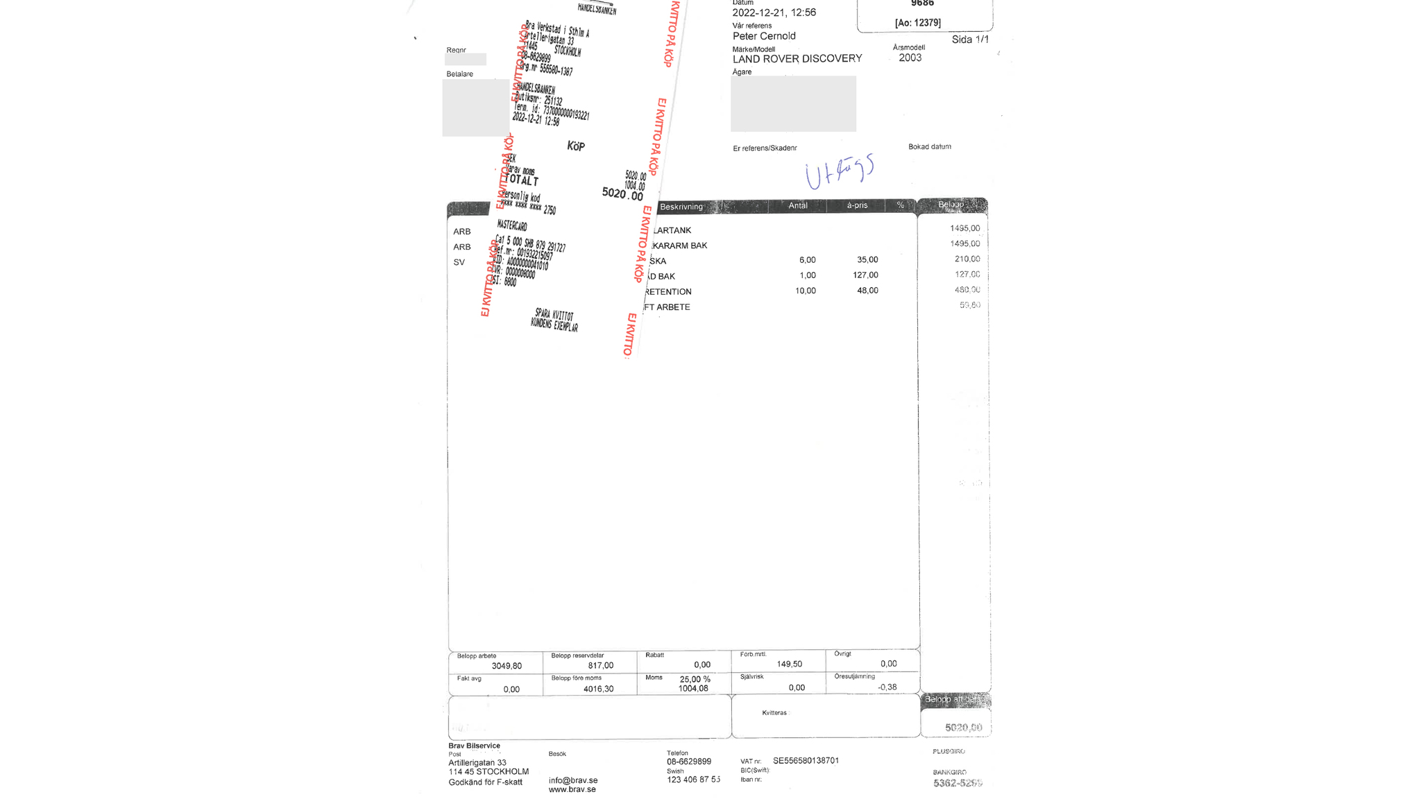 Documentation for 2003 Land Rover Discovery II, 2003