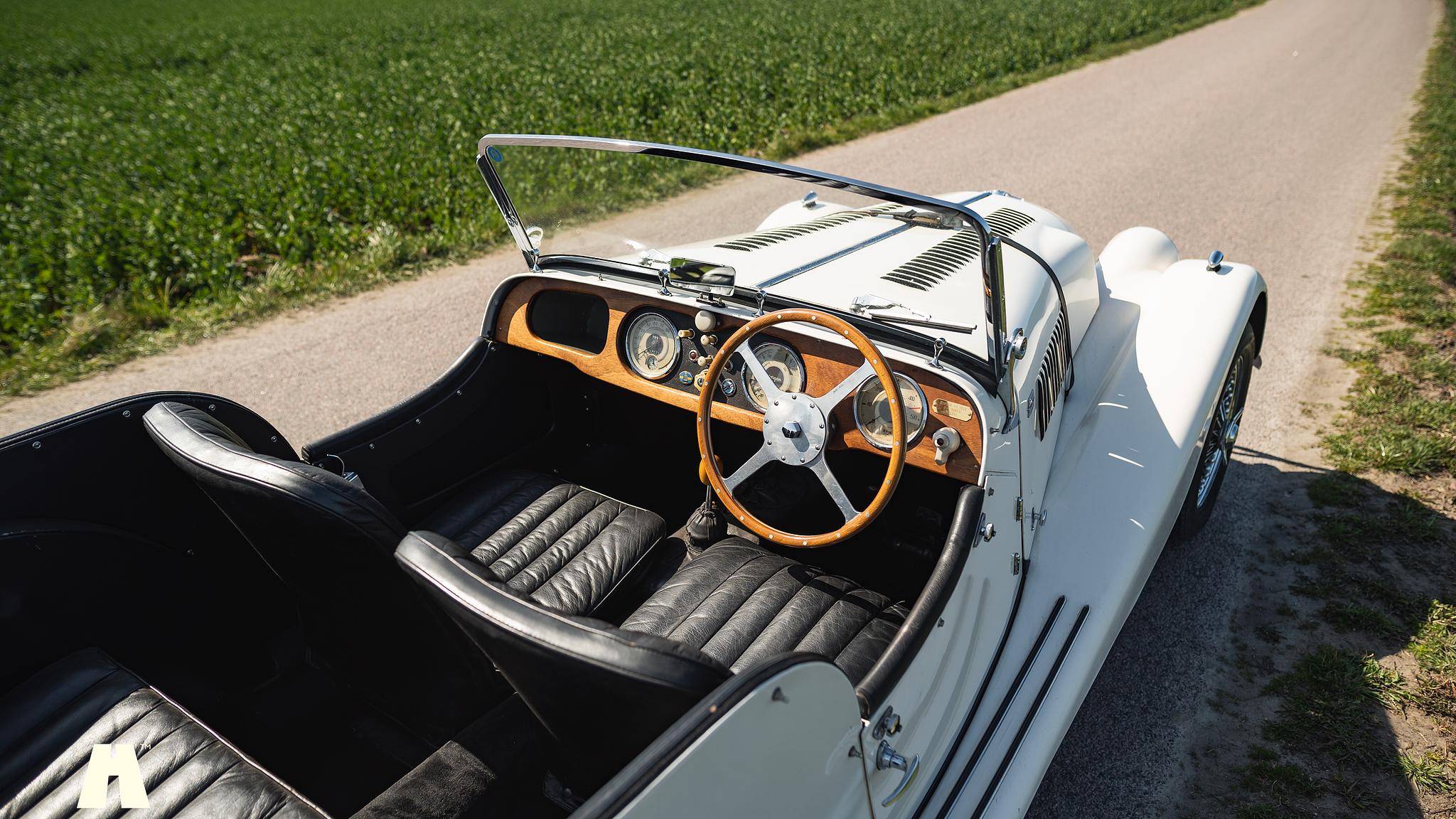 Interiörbild 1954 Morgan Plus 4 