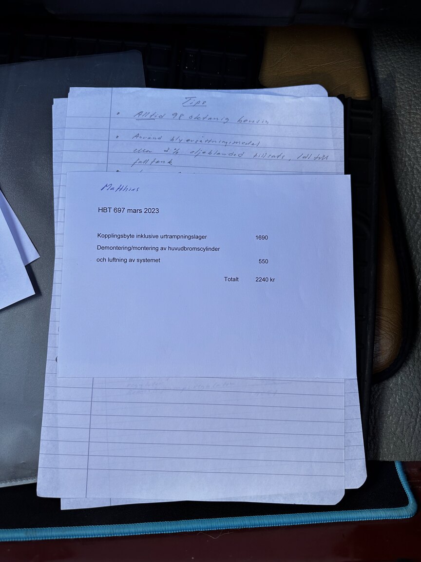 Dokumentation för 1974 SAAB 99 