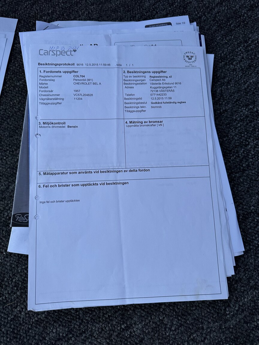 Documentation for 1957 Chevrolet Bel Air Sport Coupé (6)
