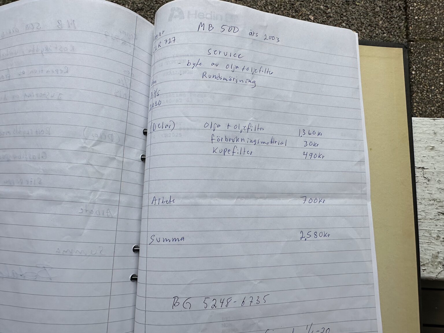 Documentation for 2003 Mercedes CLK 500 (53)