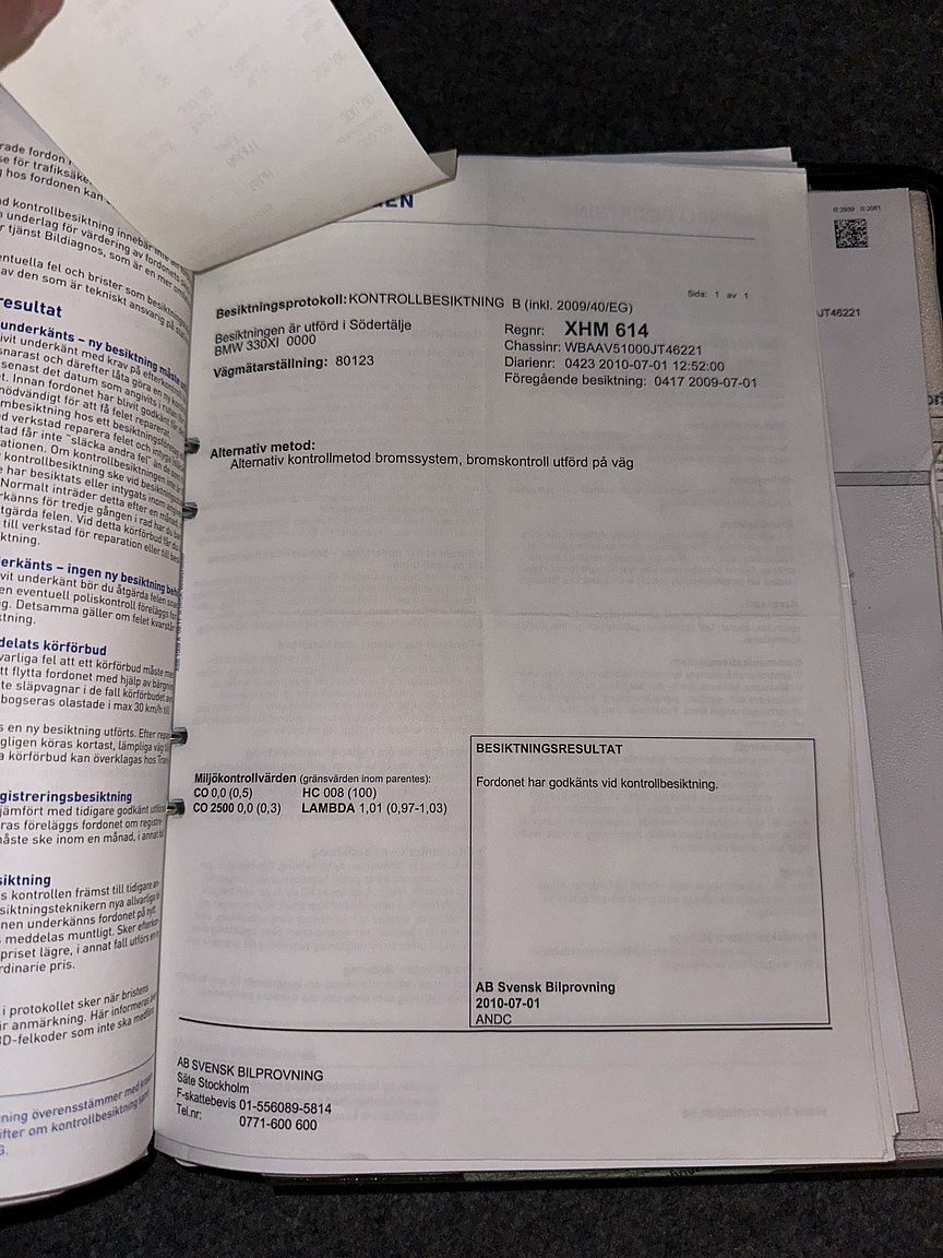 Documentation for 2001 BMW 330Xi