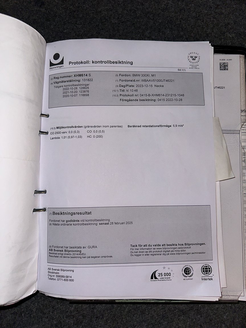Documentation for 2001 BMW 330Xi
