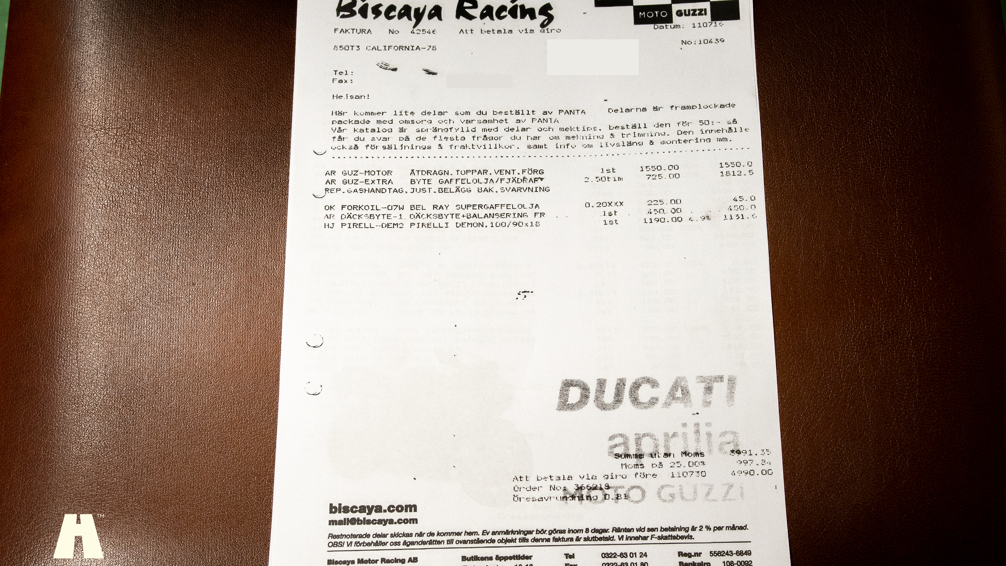 Dokumentation, 1978 Moto Guzzi 850 T3 California (2)