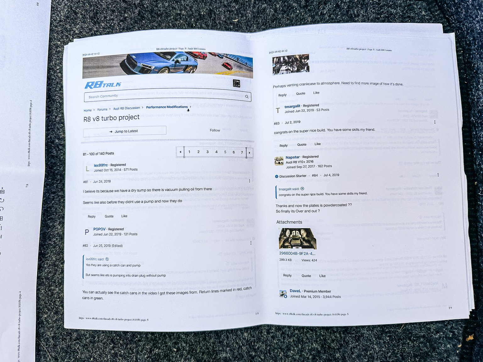 Documentation for 2008 Audi R8 4.2 V8 Turbo Manuell