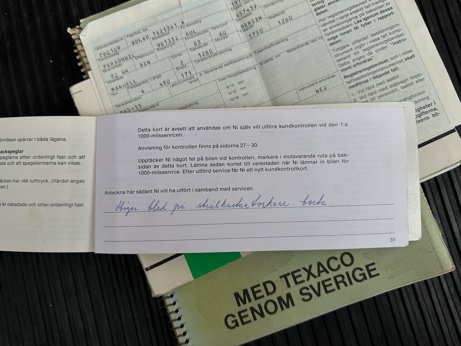 Dokumentation, 1974 Volvo 142 2.0