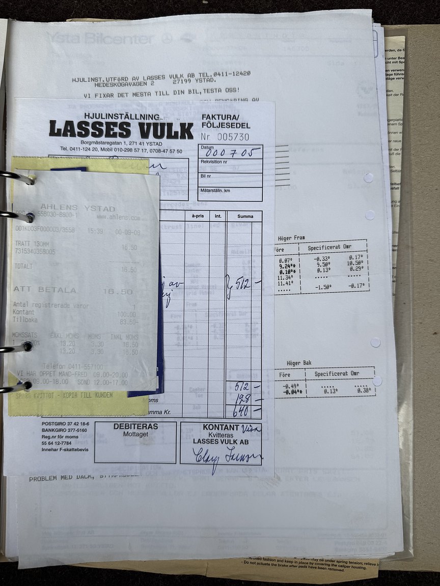 Dokumentation för 1987 Mercedes-Benz 300 SE