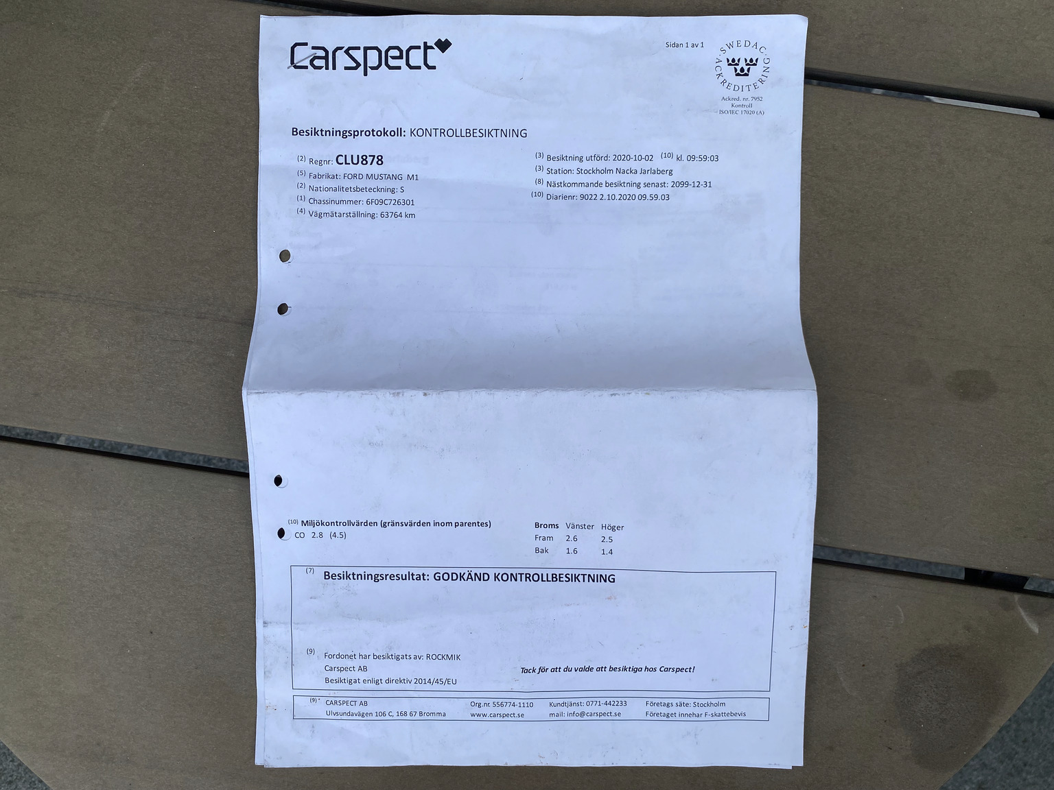 Dokumentation, 1966 Ford Mustang Fastback GT-clone (2)