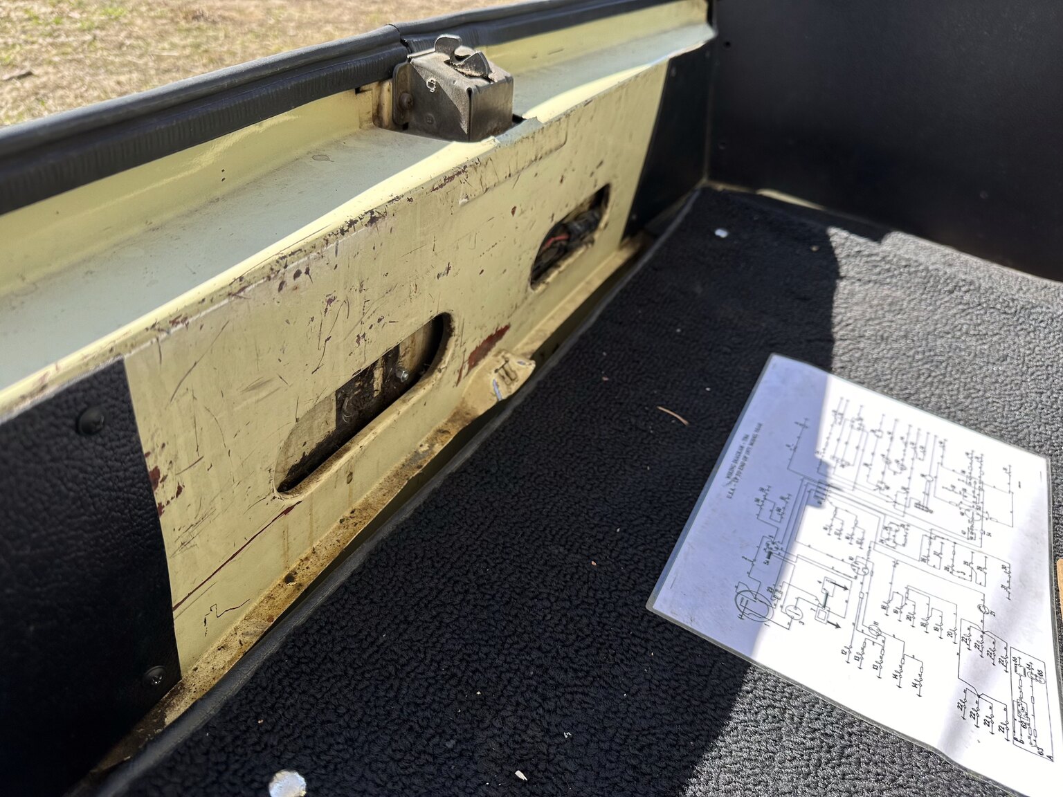 Innenraumfoto von 1971 Triumph TR6