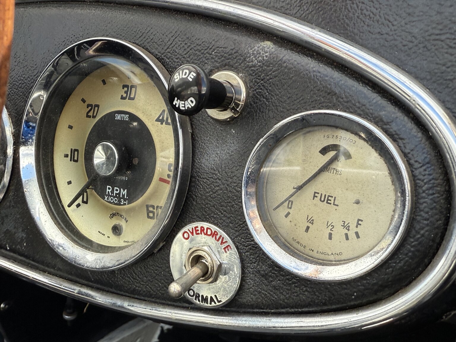 Interior image of 1958 Austin-Healey 100-6