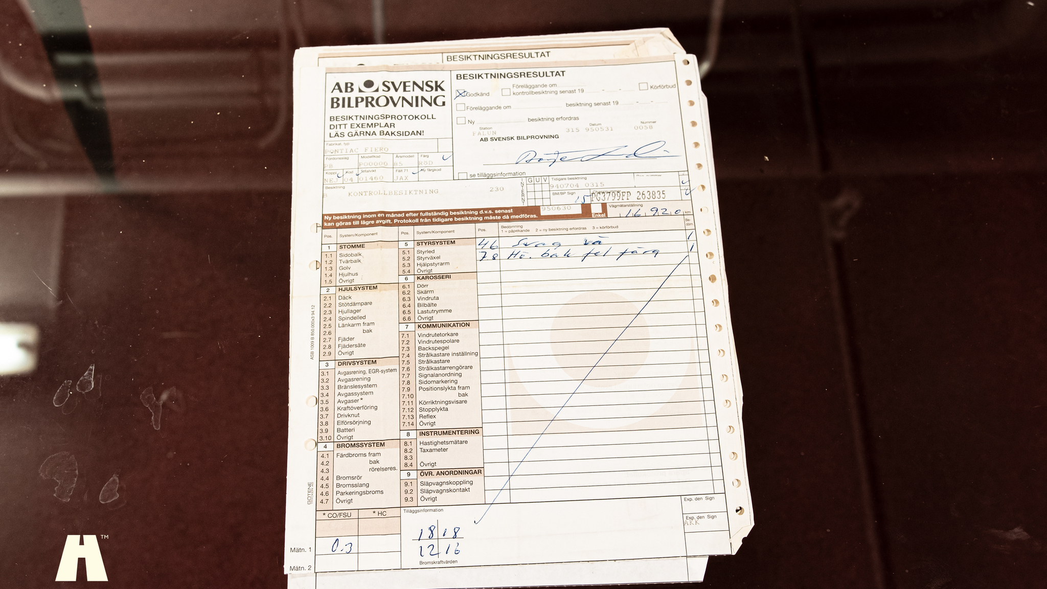 Dokumentation, 1985 Pontiac Fiero GT (19)