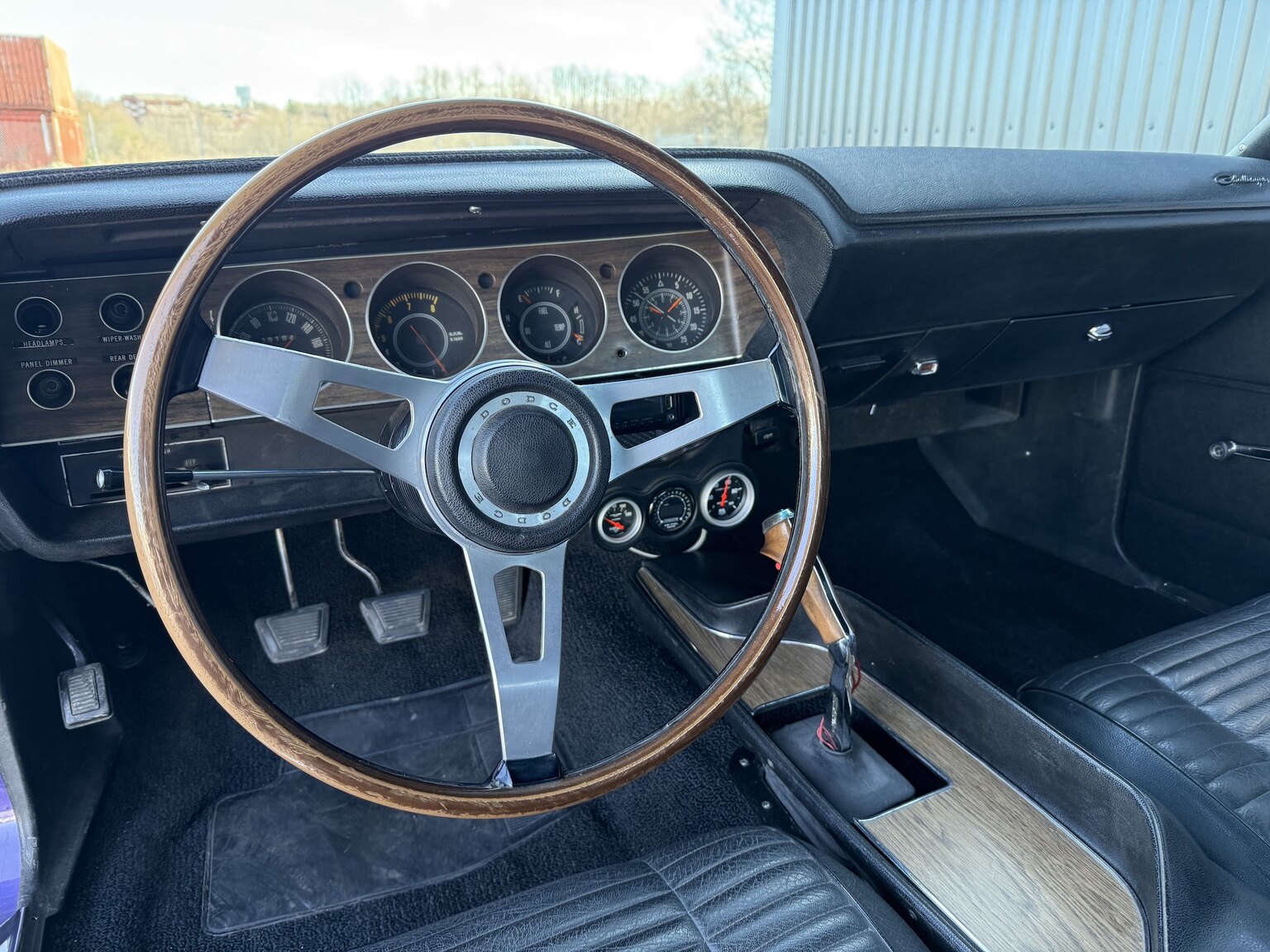 Interiörbild 1970 Dodge Challenger T/A 440 cui