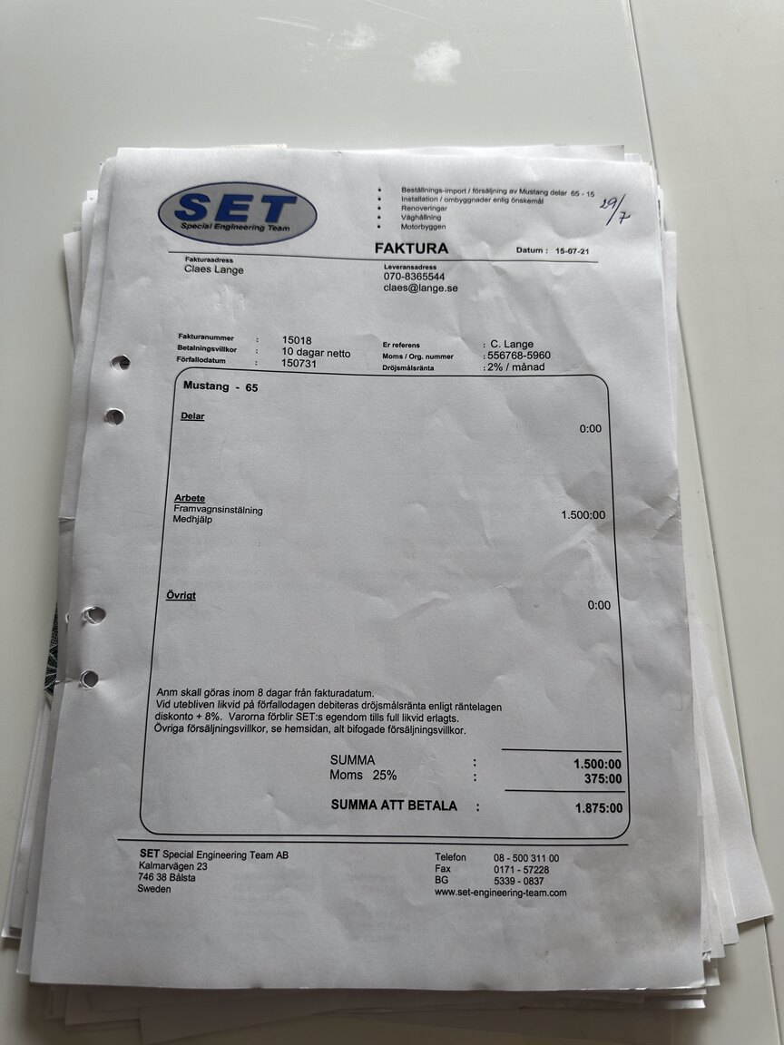 Dokumentation för 1965 Ford Mustang Cabriolet (28)