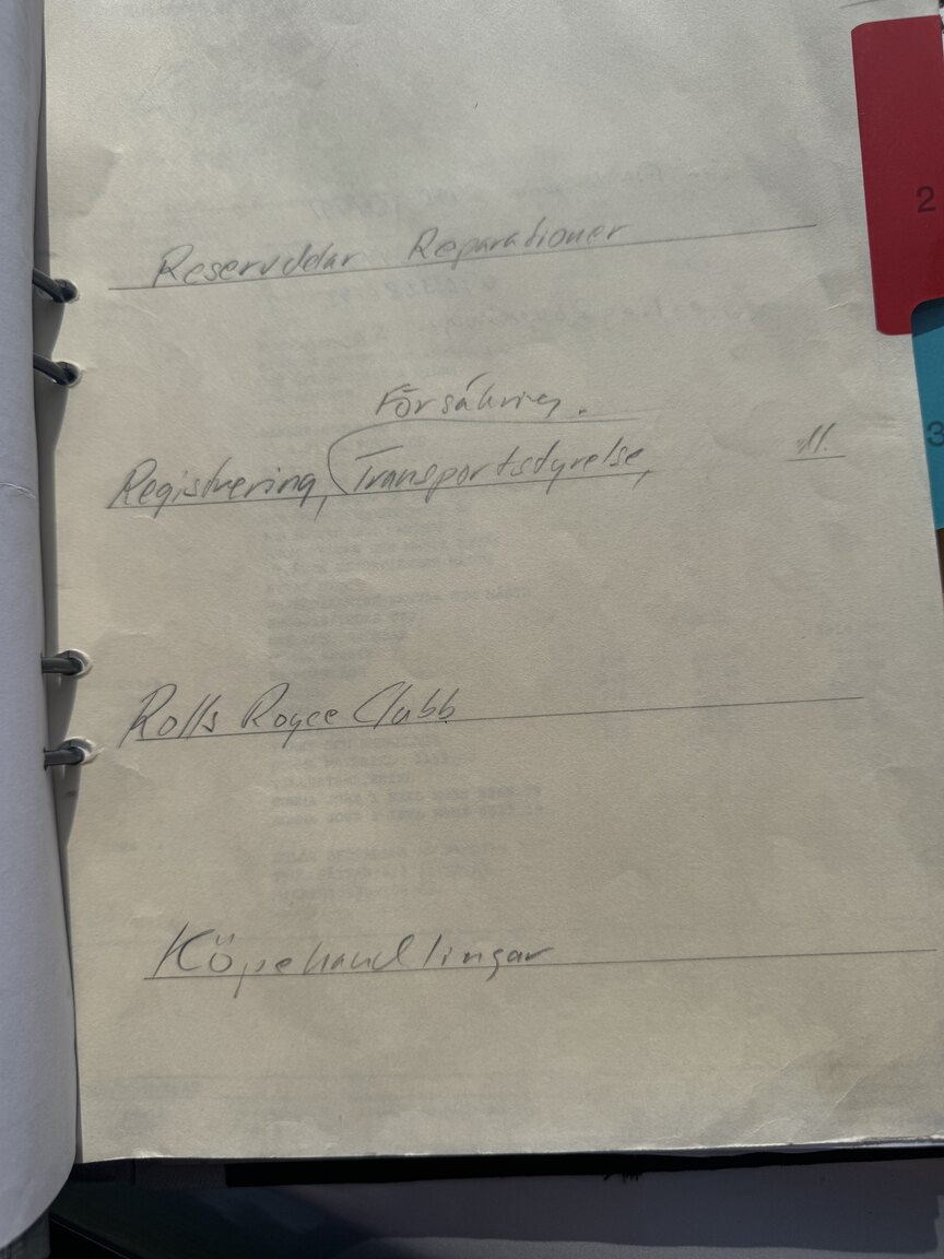 Documentation for 1976 Rolls-Royce Silver Shadow