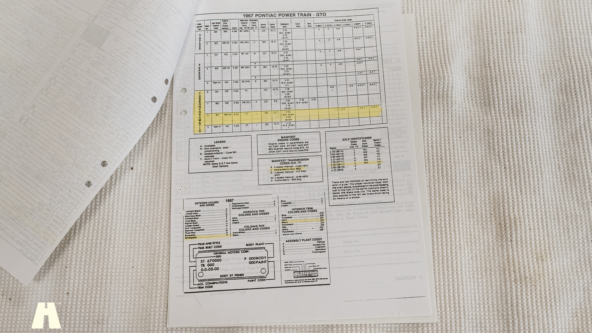 Documentation for 1967 Pontiac GTO Hardtop (33)
