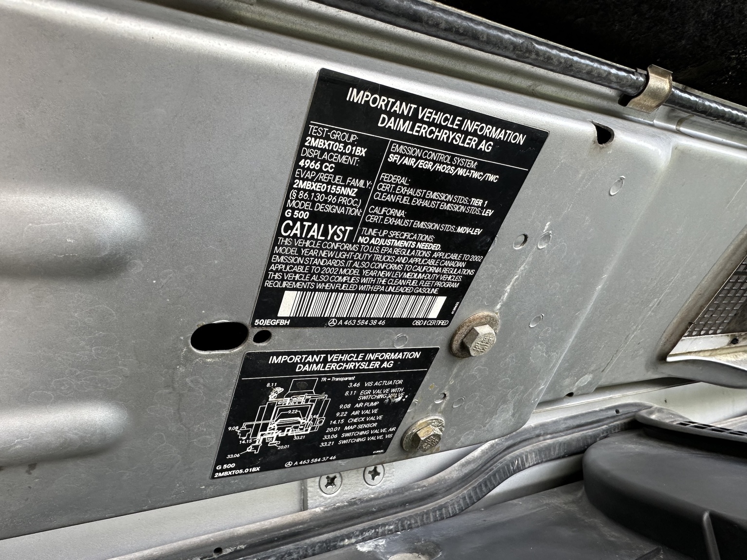 Image of 2002 Mercedes-Benz G 500 (11) mechanics