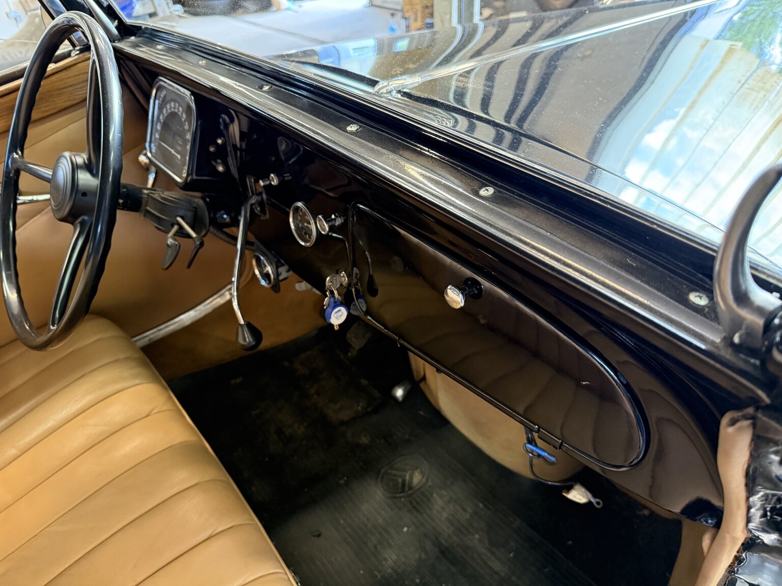Interiörbild 1939 Citroën Berline 11 Sport Convertible