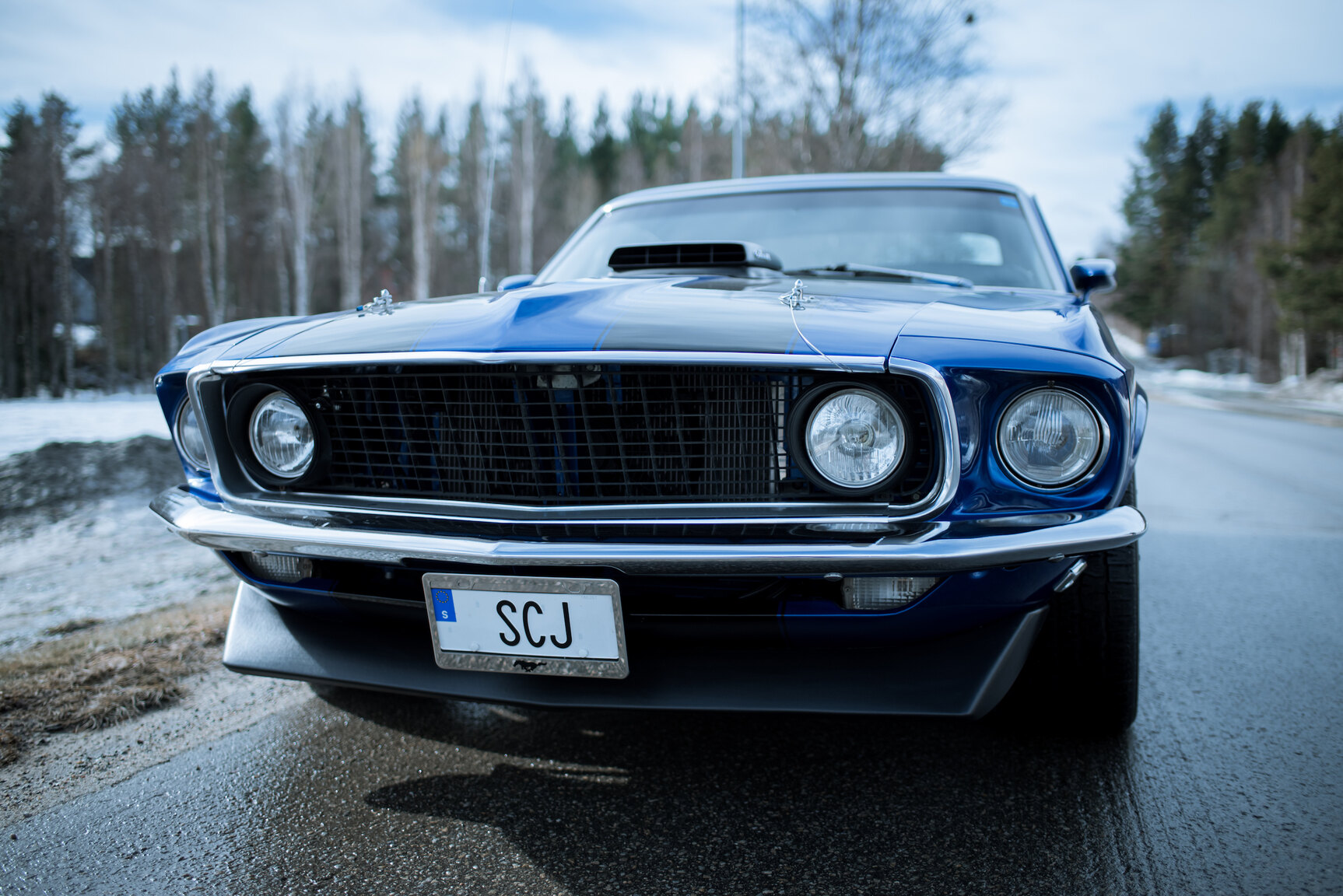Exteriörbild på 1969 Ford Mustang Mach 1