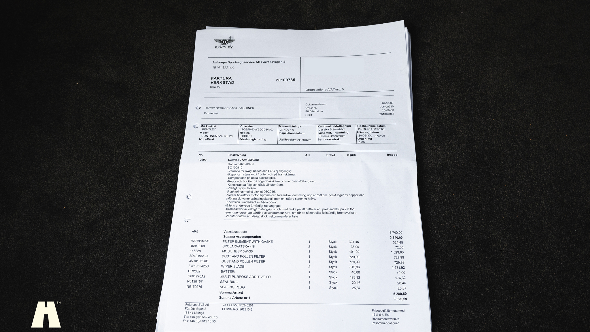 Dokumentation, 2013 Bentley Continental GT V8 (12)