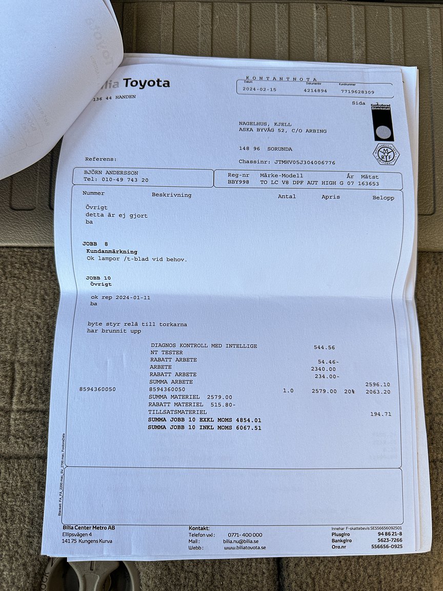 Documentation for 2008 Toyota Land Cruiser 4.5 4WD V8