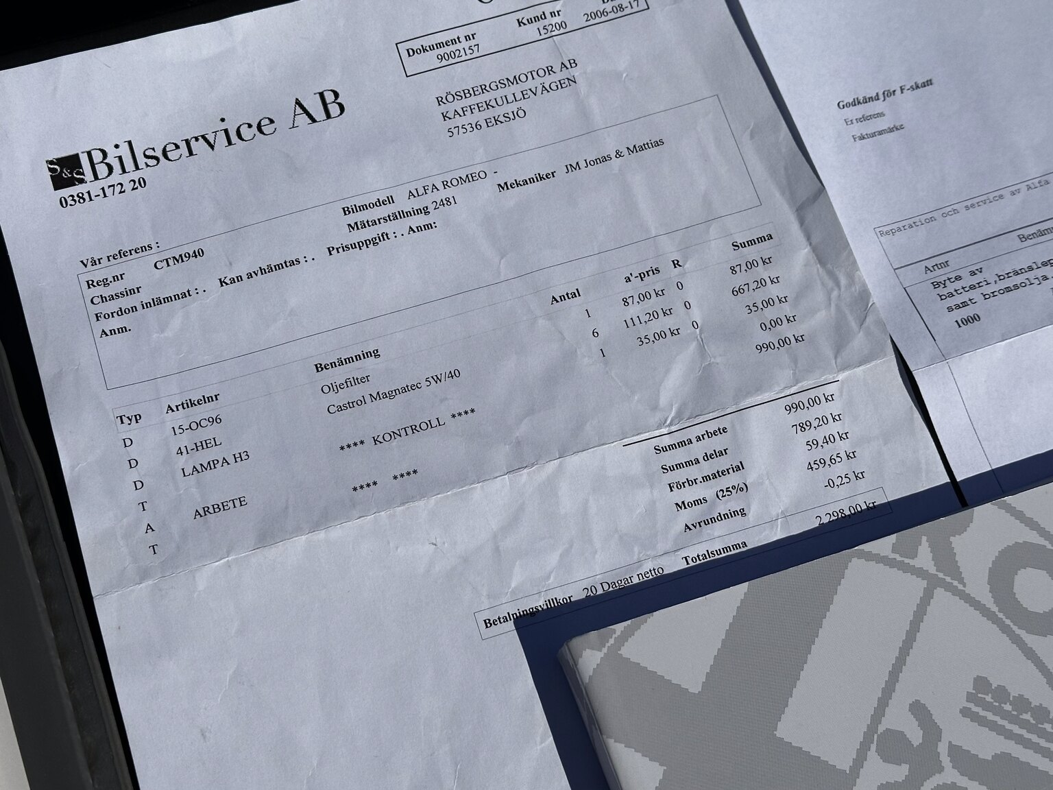 Documentation for 1997 Alfa Romeo GTV 3.0