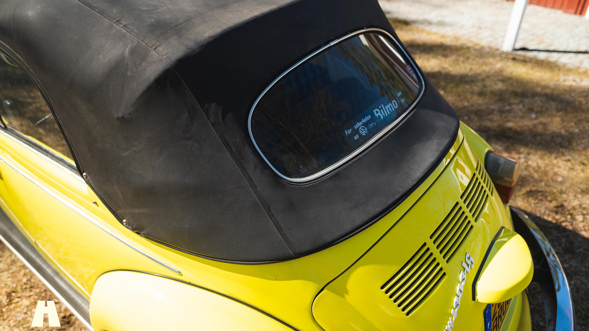 Exteriörbild på 1974 Volkswagen Bubbla 1303LS Cabriolet Svensksåld 