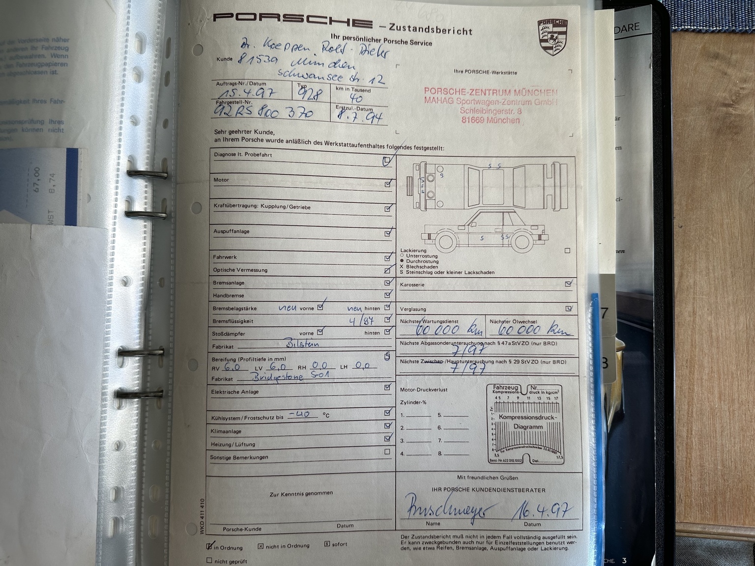 Documentation for 1994 Porsche 928 GTS