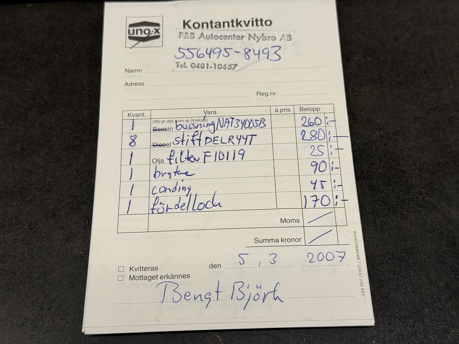 Dokumentation för 1974 Chevrolet Corvette Stingray