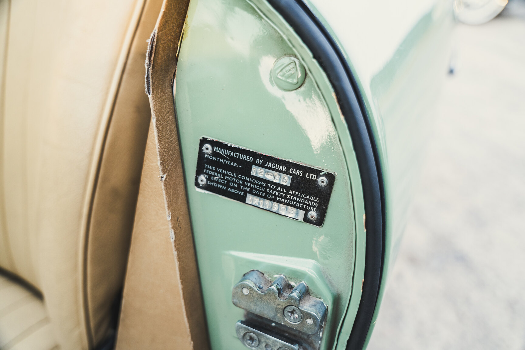 Interiörbild 1970 Jaguar E-Type Roadster