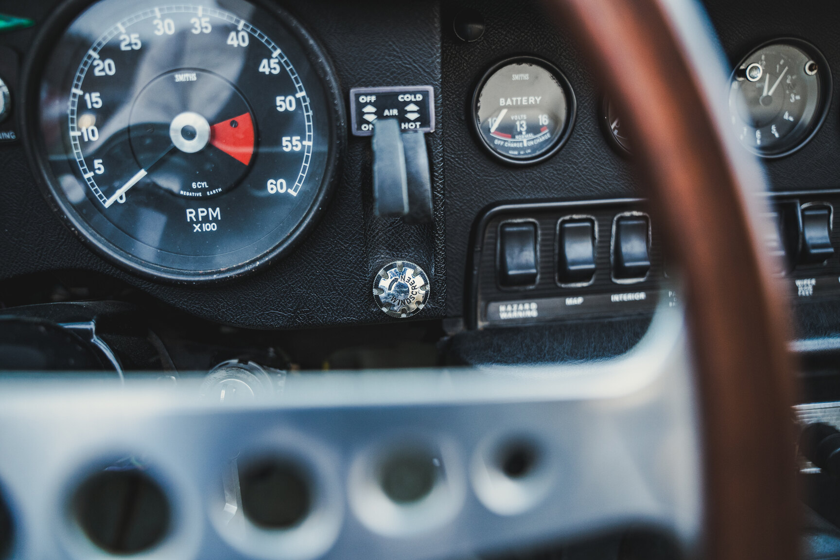 Interiörbild 1970 Jaguar E-Type Roadster