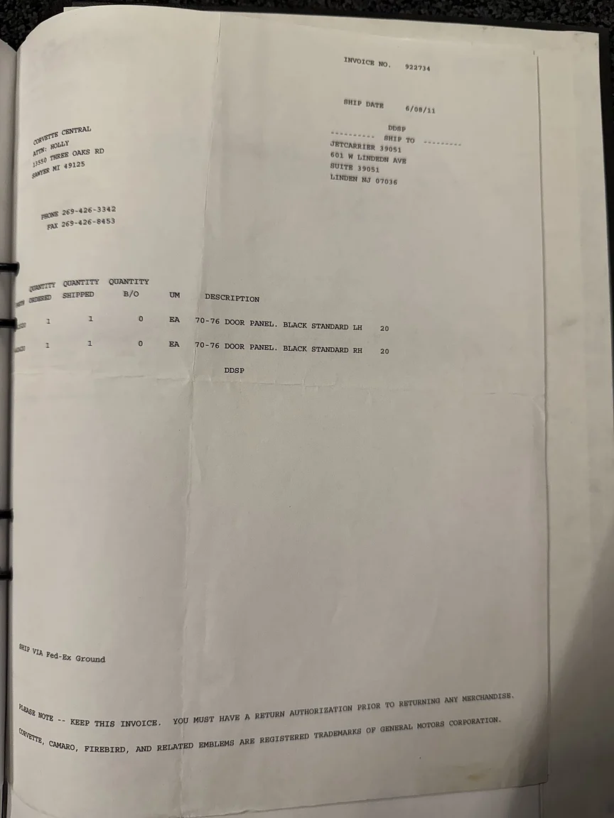 Dokumentation, 1971 Chevrolet Corvette Stingray Special 598 cui V8 795 hk (116)