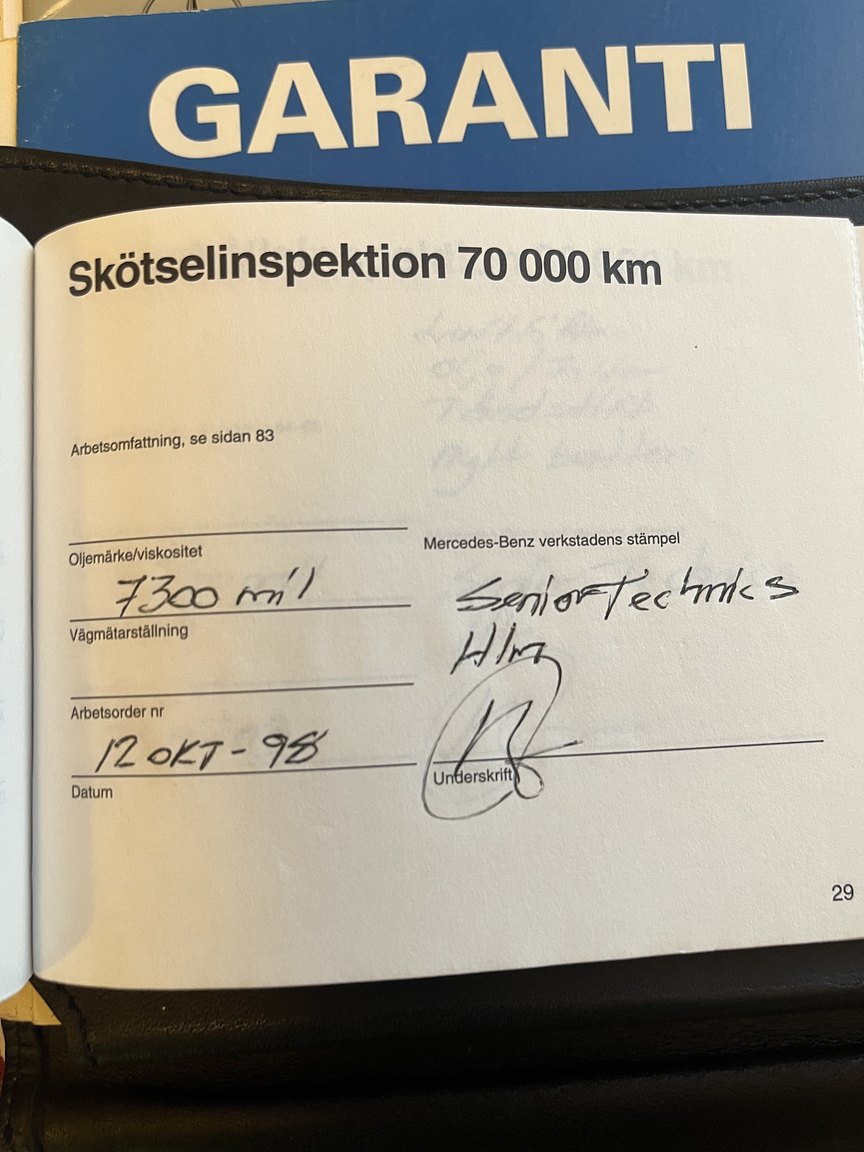 Dokumentation för 1992 Mercedes-Benz 600 SEL