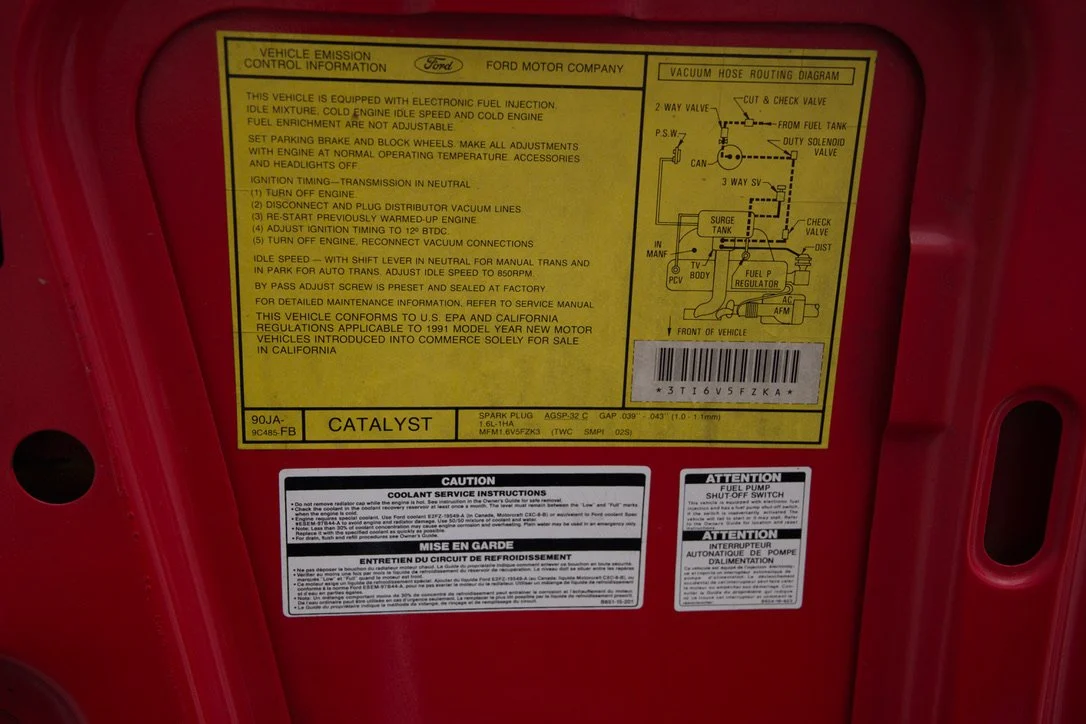 Image of 1991 Mercury Capri Xr2 (12) mechanics