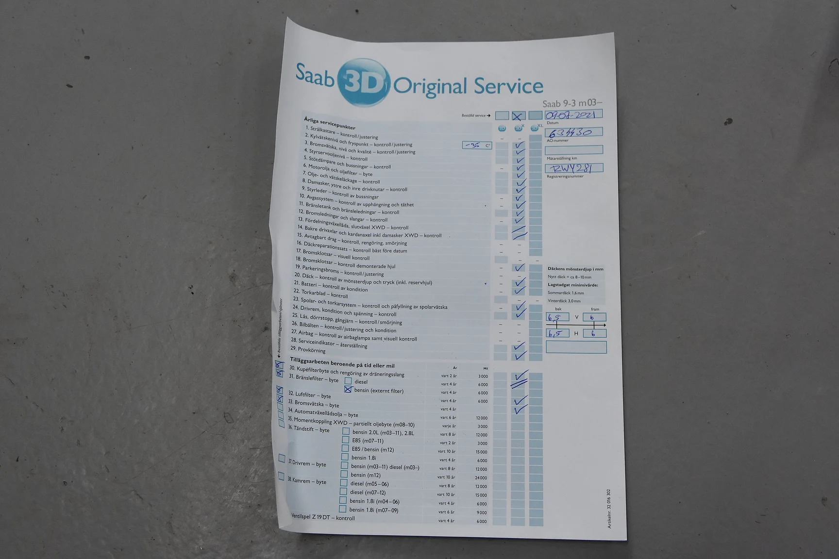 Documentation for 2014 Saab 9-3 Aero Hirsch Edition (20)