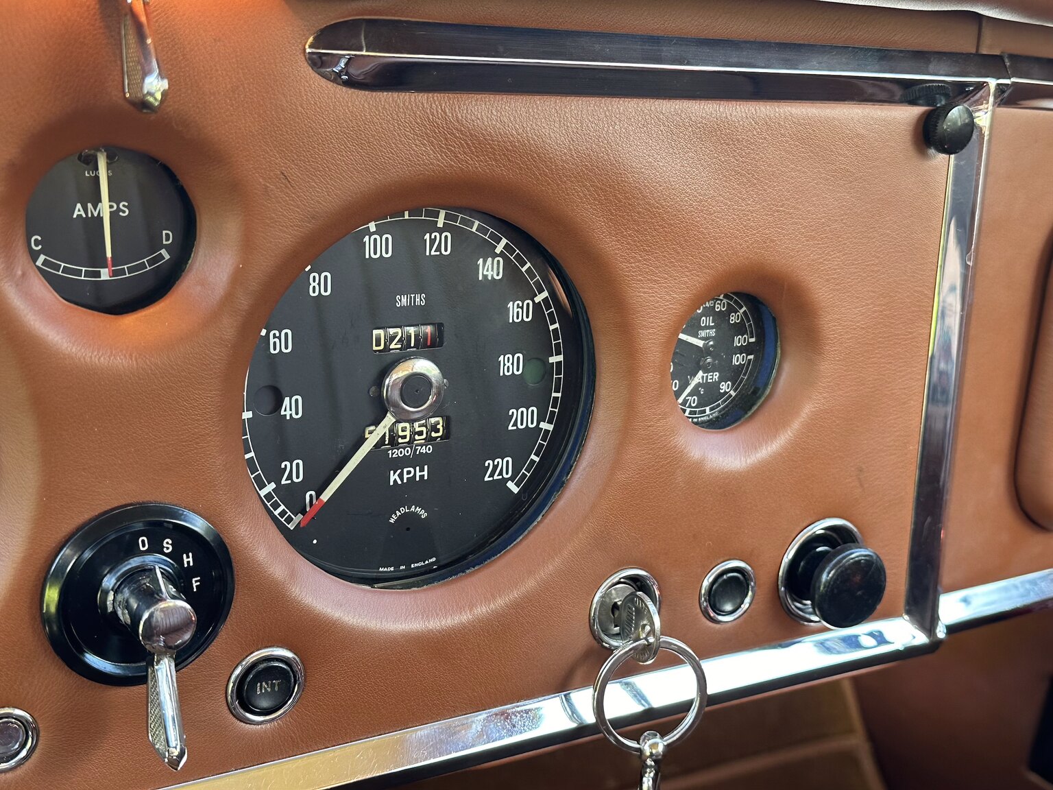 Interior image of 1958 Jaguar XK150