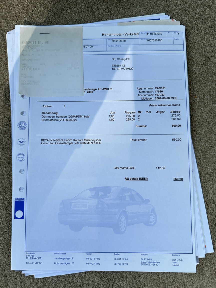 Dokumentation, 2000 Volvo V70 XC 2.4 T AWD 