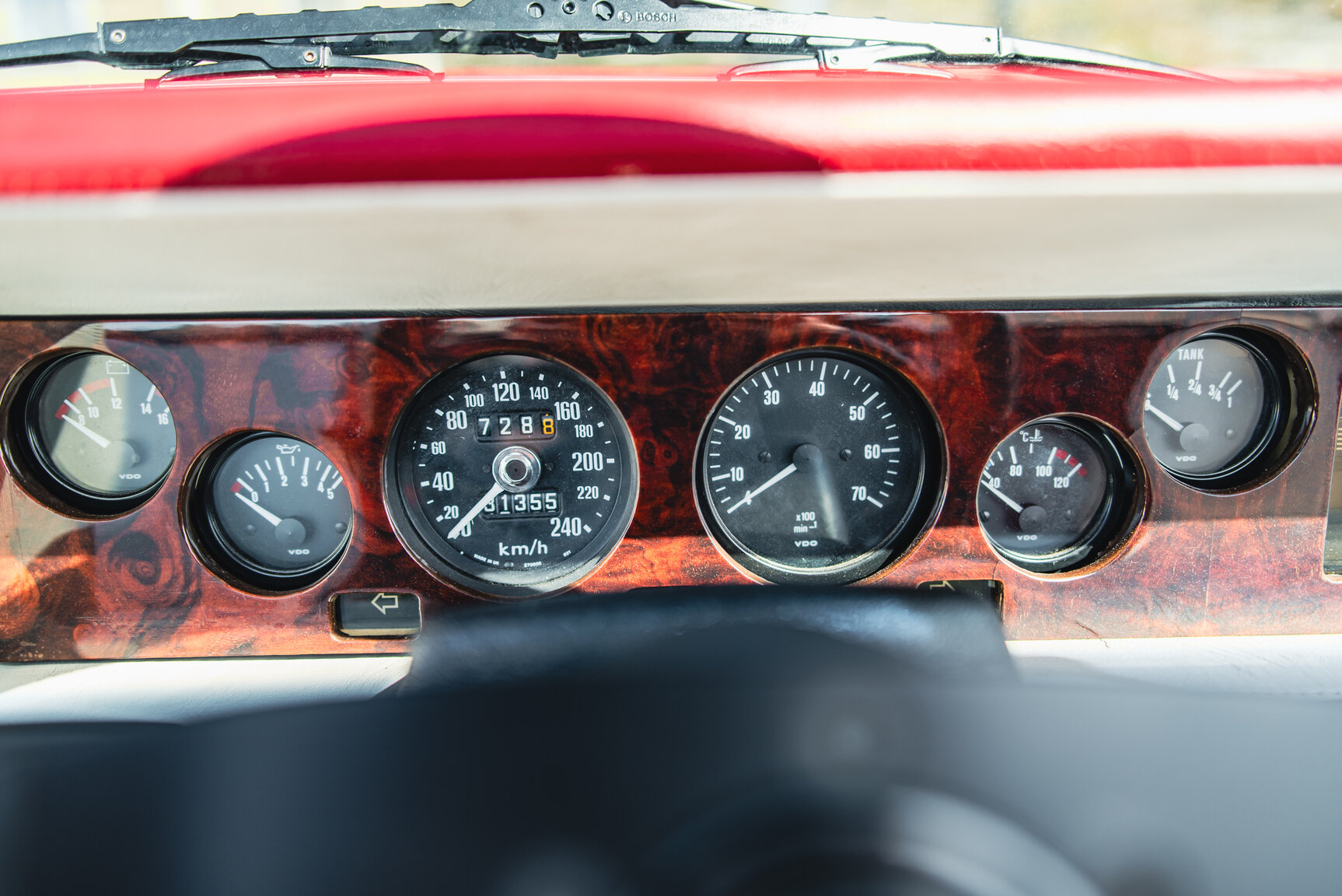 Interiörbild 1985 TVR 350i Cabriolet 3.5 V8