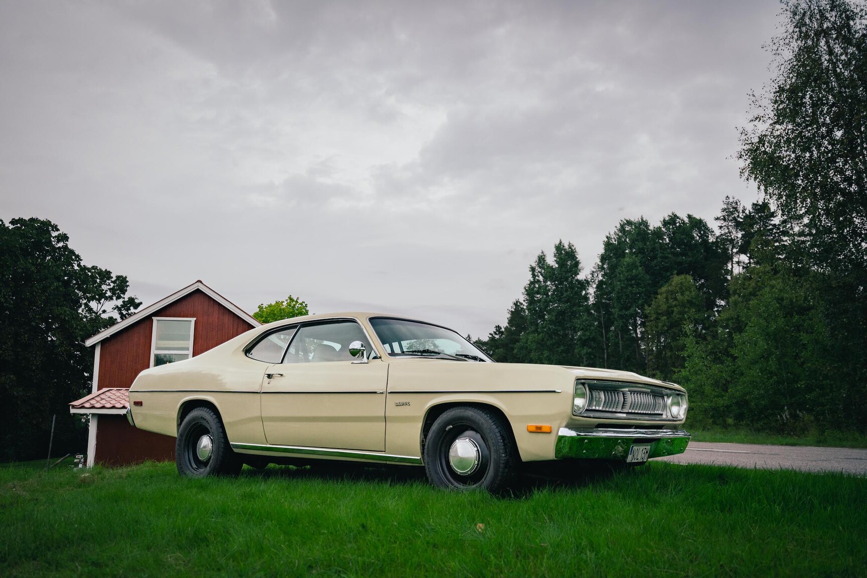 Exteriörbild på 1972 Plymouth Duster 360