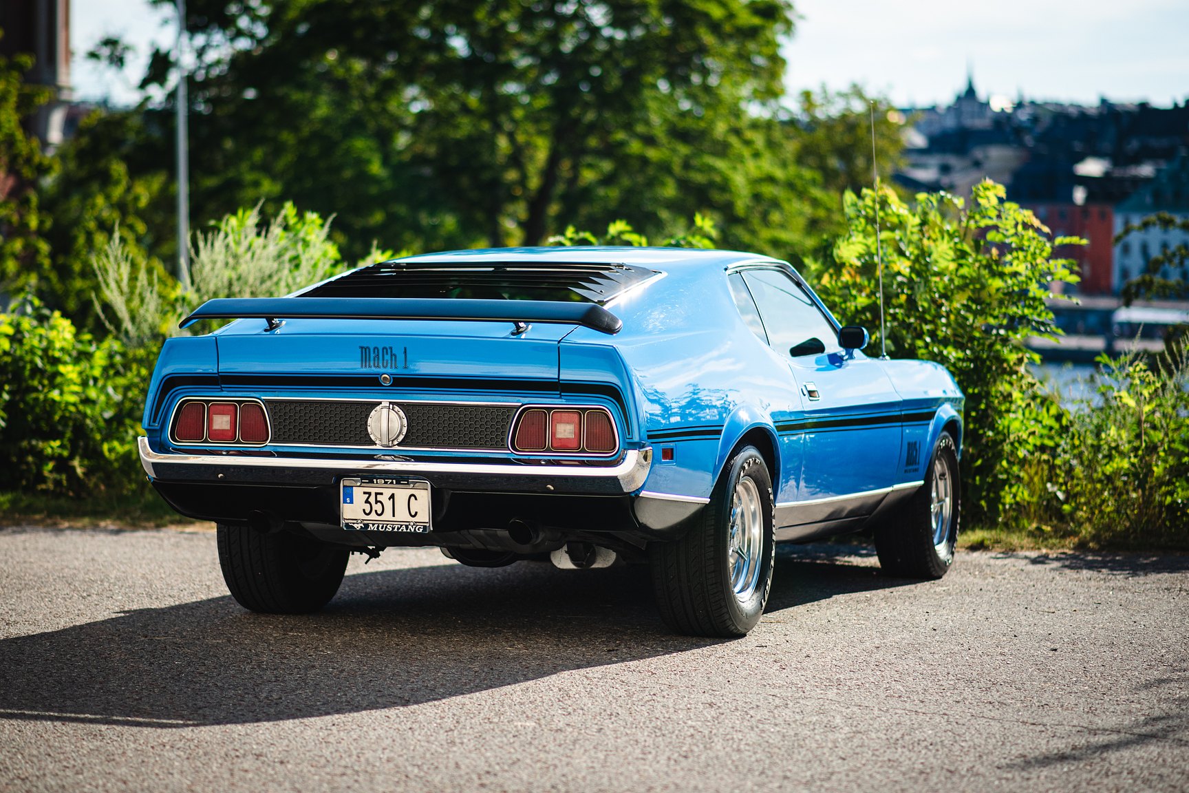 Exteriörbild på 1971 Ford Mustang Mach 1