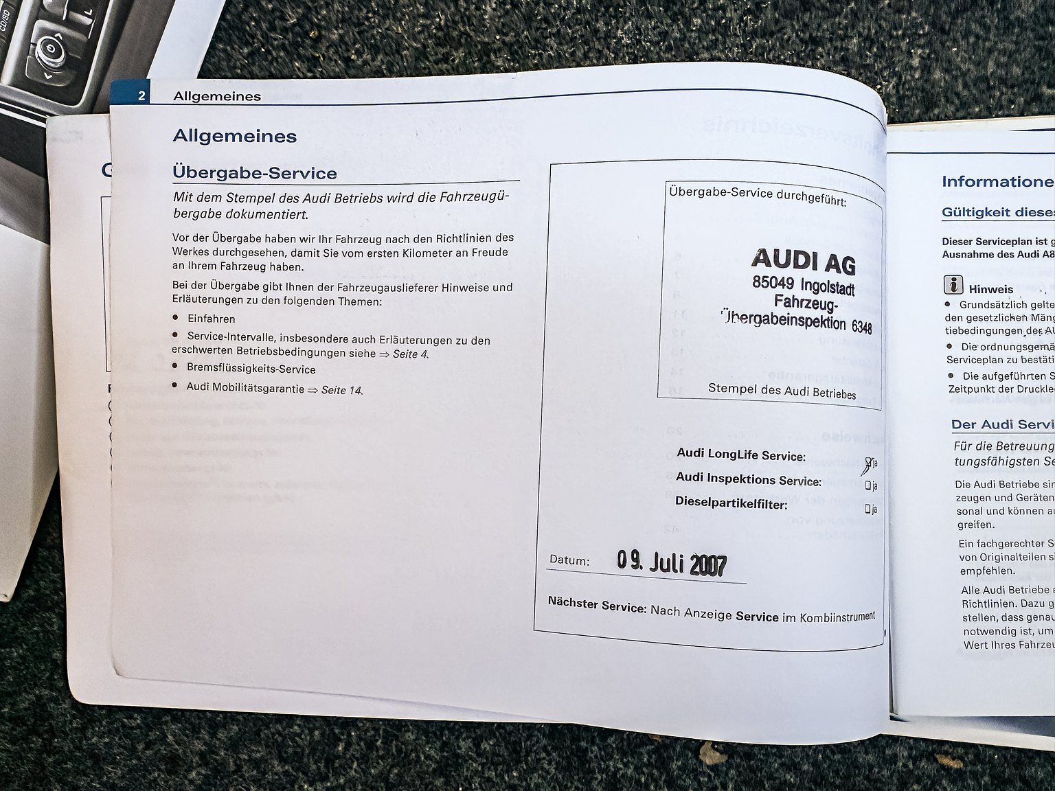 Documentation for 2008 Audi R8 4.2 V8 Turbo Manuell