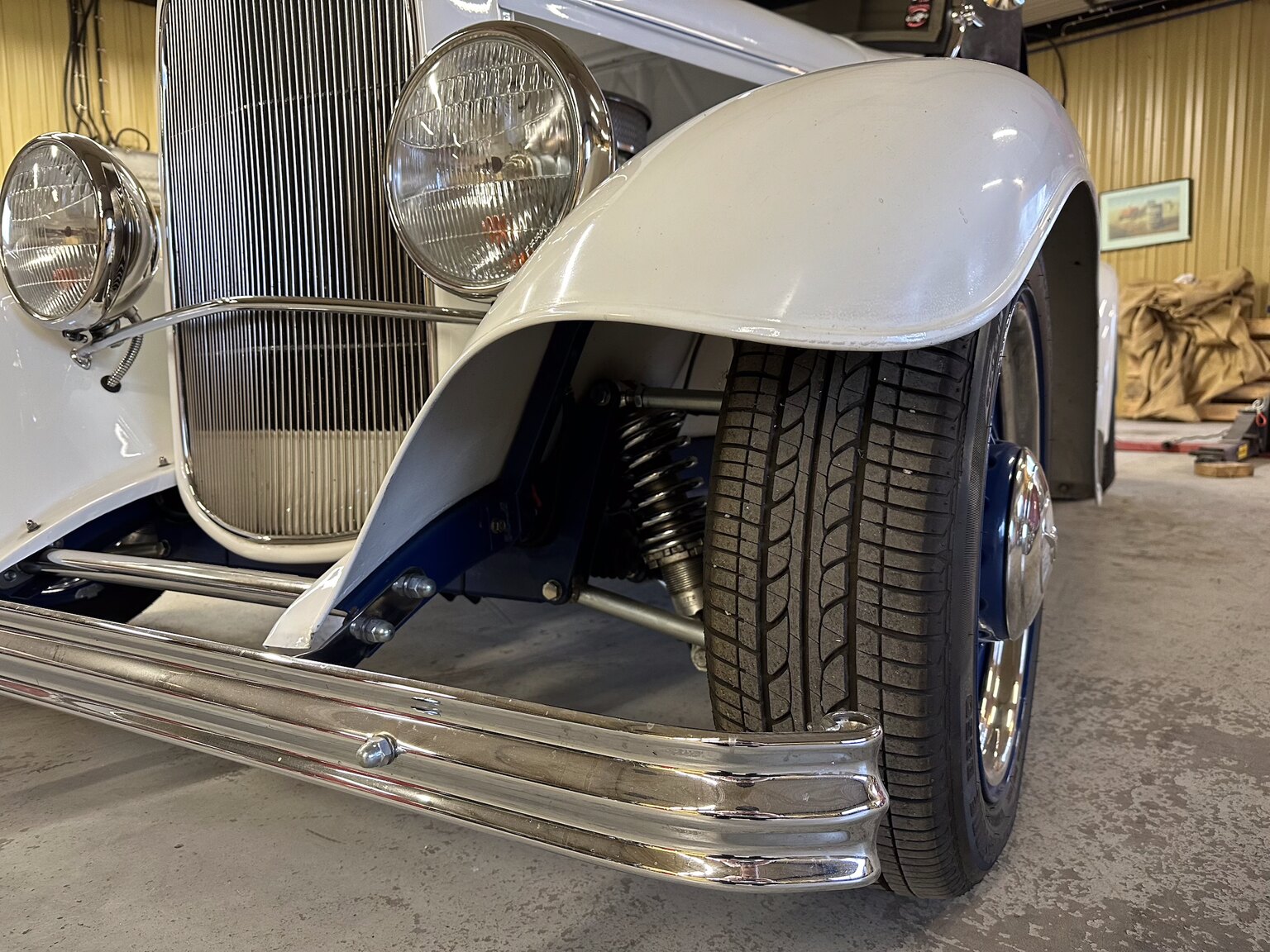 Aussenfoto 1932 Custom Ford Rod White Ice