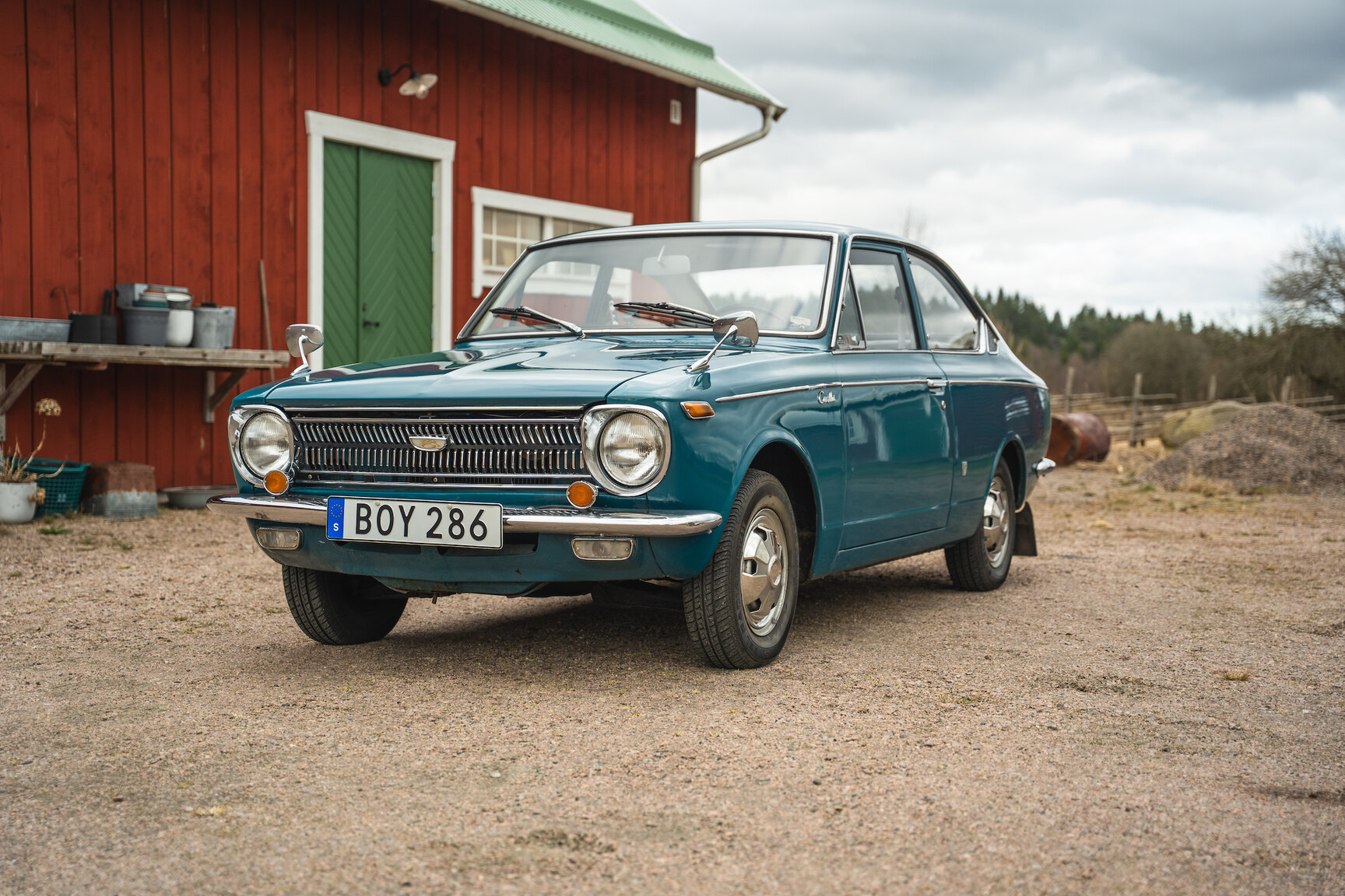 Exteriörbild på 1969 Toyota Corolla Coupé