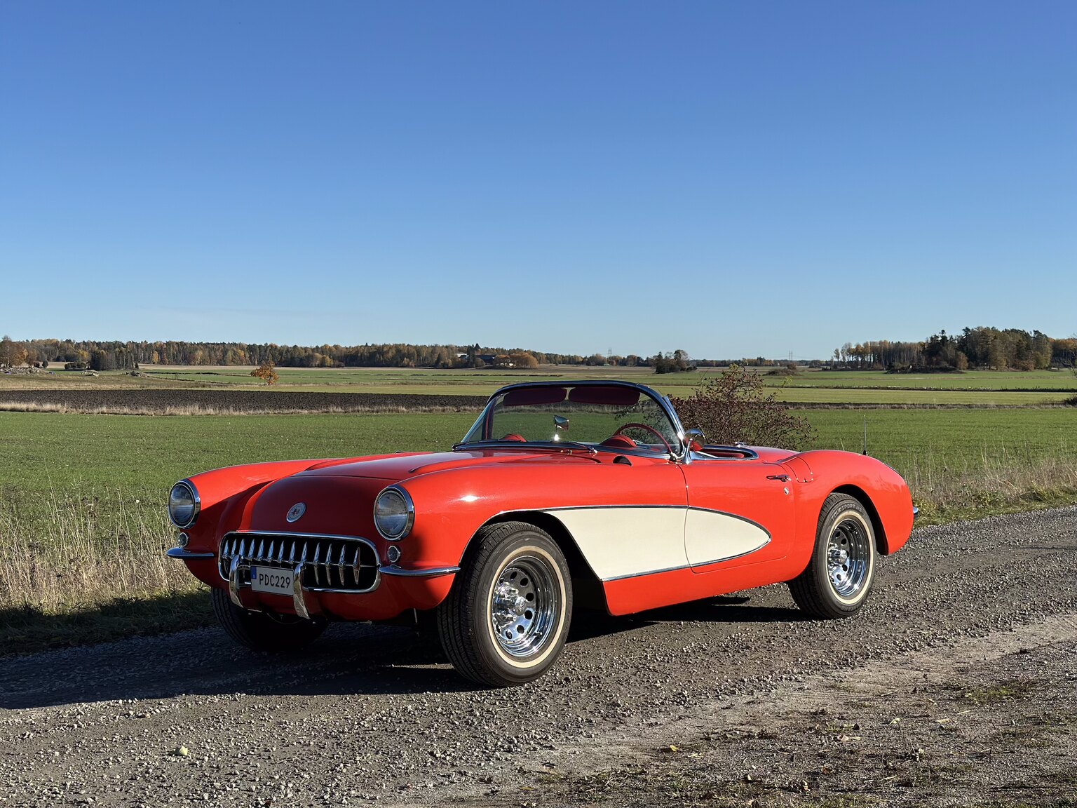 Exteriörbild på 1956 Chevrolet Corvette 
