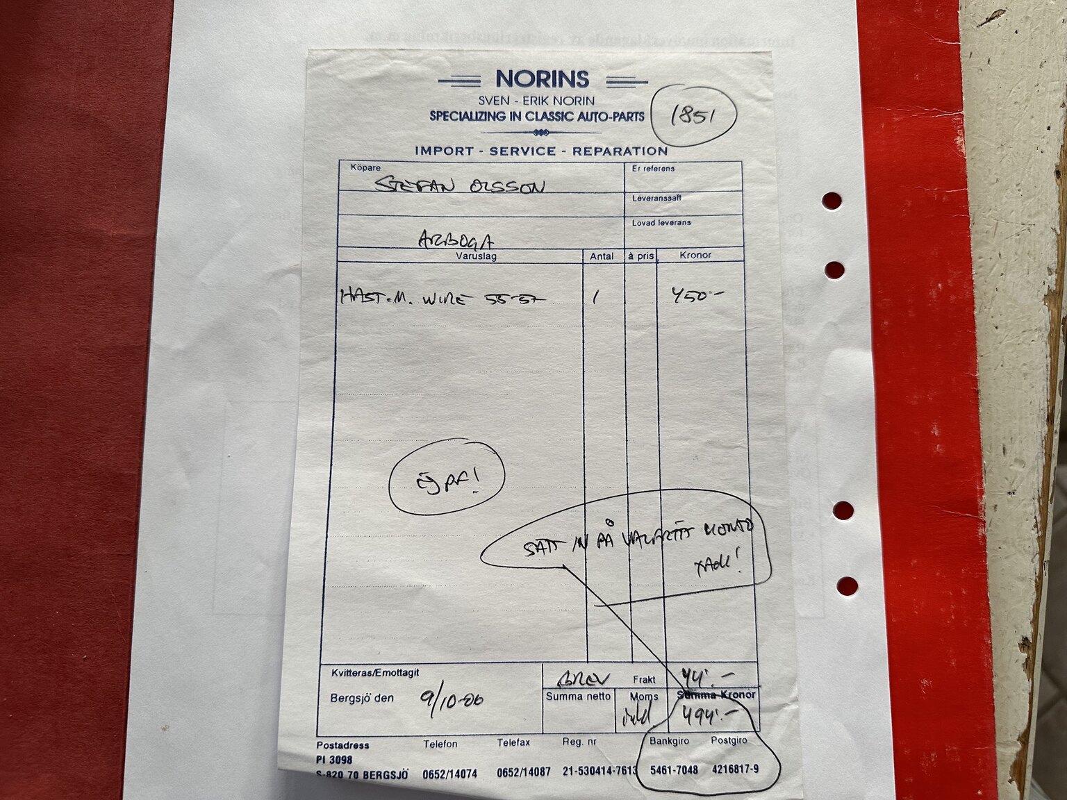 Dokumentation för 1957 Chevrolet Bel Air (18)