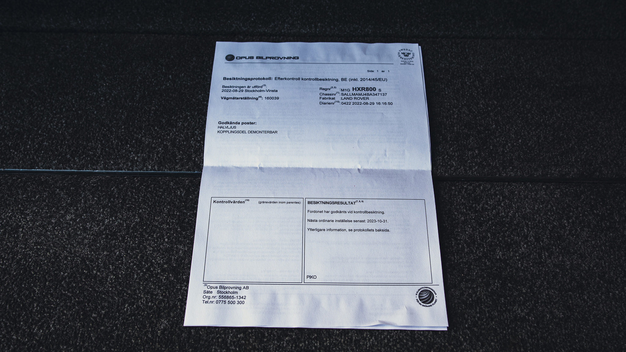 Dokumentation, 2011 Range Rover TDV8 Autobiography  (3)