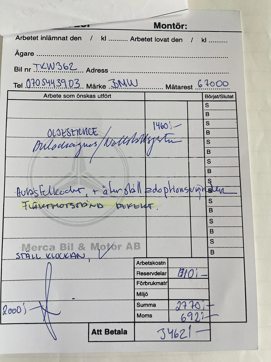 Documentation for 2002 BMW 520i (10)