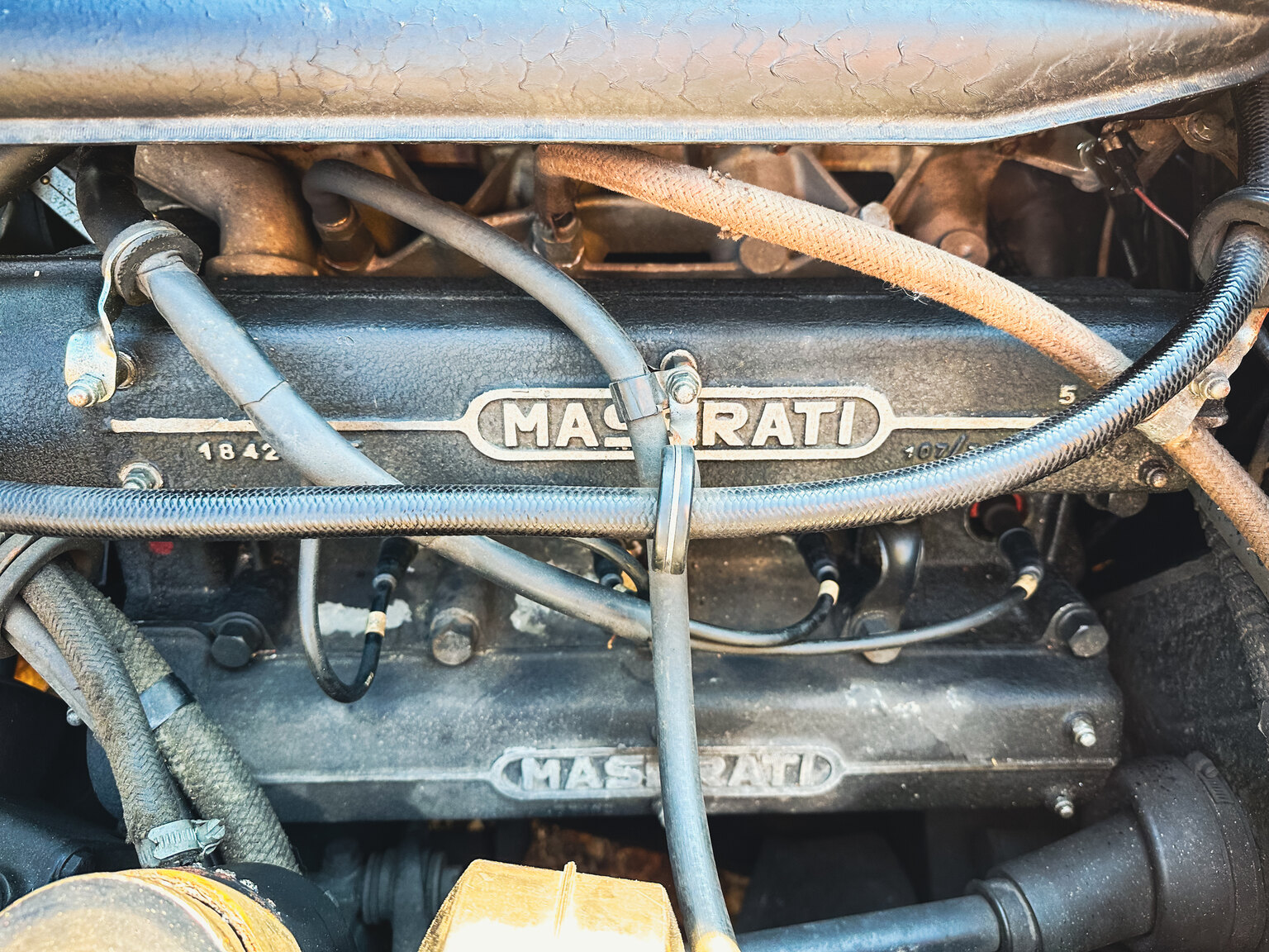 Image of 1973 Maserati Indy mechanics